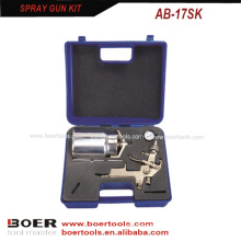 HVLP suction type Spray Gun Kit blow case packed AB-17SK